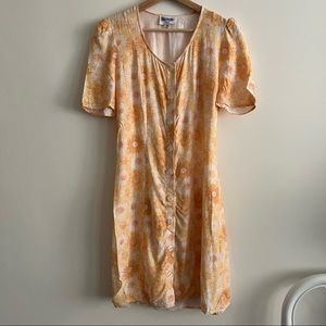 Rouje Orange Floral Mathy Dress Size 38